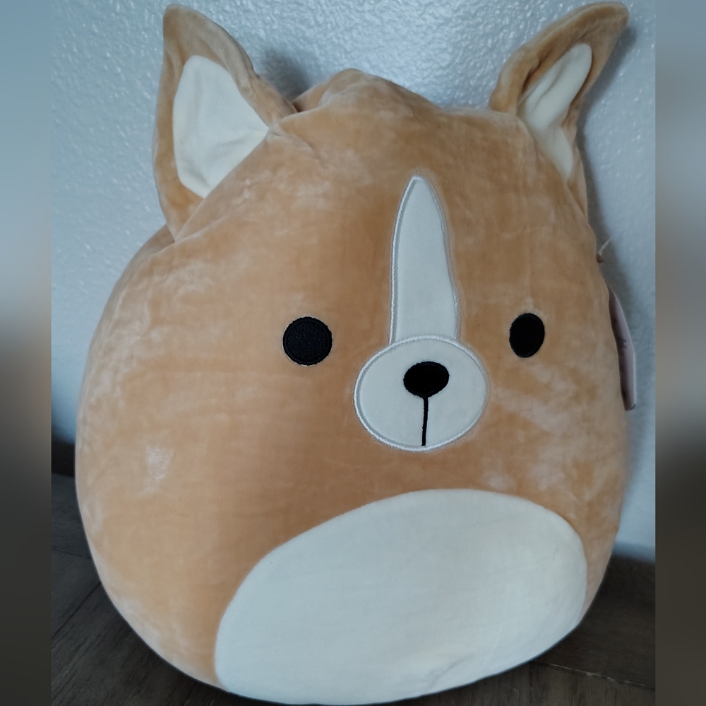 Squishmallows Tan and White Plush